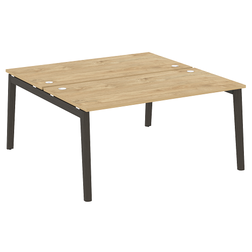 Стол рабочий на 2 рабочих места OW.D.RS-2.4.8, опоры - массив дерева Onix Wood - фото 6