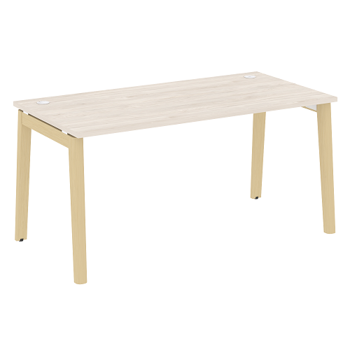 Стол рабочий с 2-мя кабель-каналами и опорами из массива дерева OW.SP-4.8 Onix Wood - фото 10