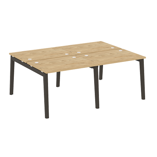 Бенч-система на 4 рабочих места OW.D.RS-4.1.7, опоры - массив дерева Onix Wood - фото 6