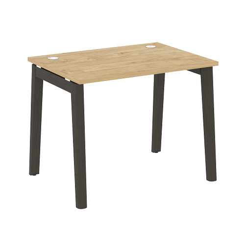 Стол рабочий с 2-мя кабель-каналами и опорами из массива дерева OW.SP-1.7 Onix Wood - фото 10