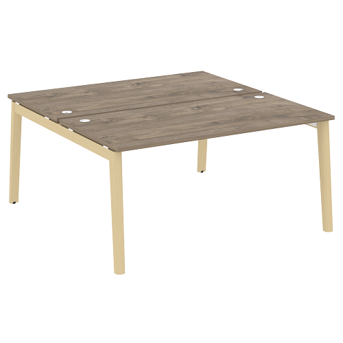 Стол рабочий на 2 рабочих места OW.D.RS-2.4.8, опоры - массив дерева Onix Wood - фото 8