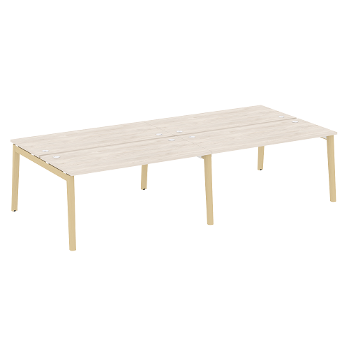 Бенч-система на 4 рабочих места OW.D.RS-4.4.7, опоры - массив дерева Onix Wood - фото 10