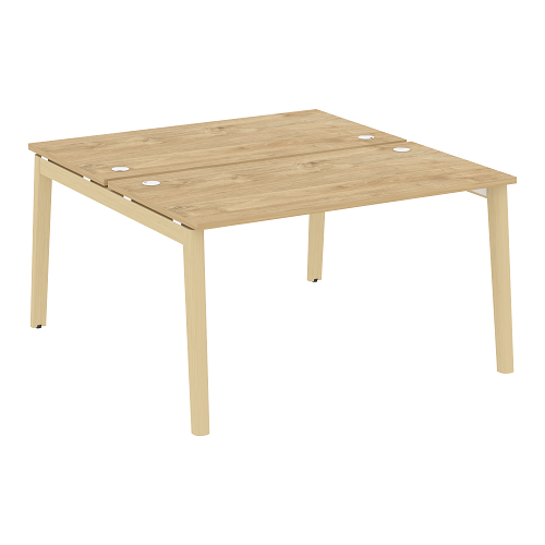 Стол рабочий на 2 рабочих места OW.D.RS-2.3.7, опоры - массив дерева Onix Wood - фото 12