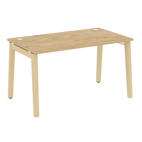 Стол рабочий с 2-мя кабель-каналами и опорами из массива дерева OW.SP-3.8 Onix Wood - фото 6