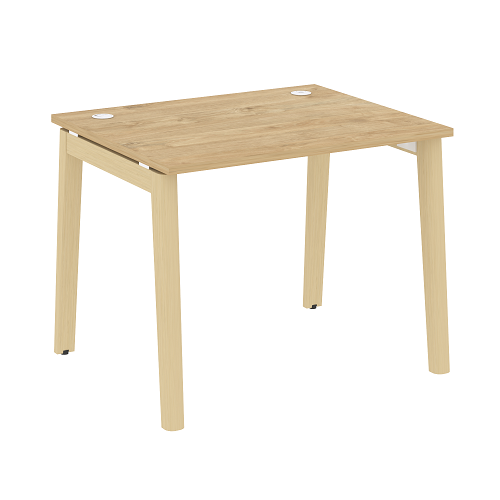 Стол рабочий с 2-мя кабель-каналами и опорами из массива дерева OW.SP-1.8 Onix Wood - фото 12
