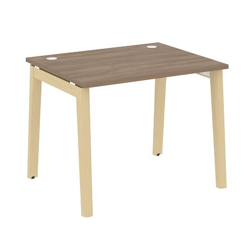 Стол рабочий с 2-мя кабель-каналами и опорами из массива дерева OW.SP-1.8 Onix Wood - фото 13