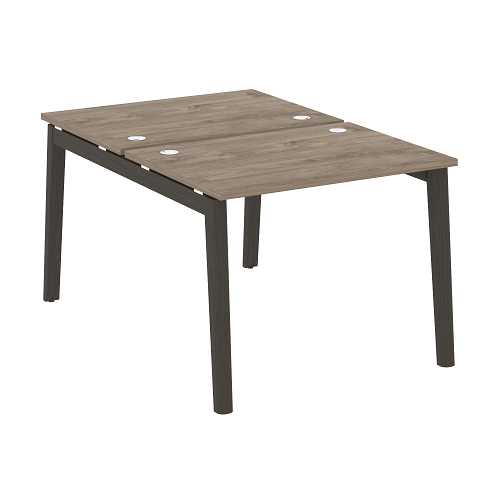 Стол рабочий на 2 рабочих места OW.D.RS-2.1.7, опоры - массив дерева Onix Wood