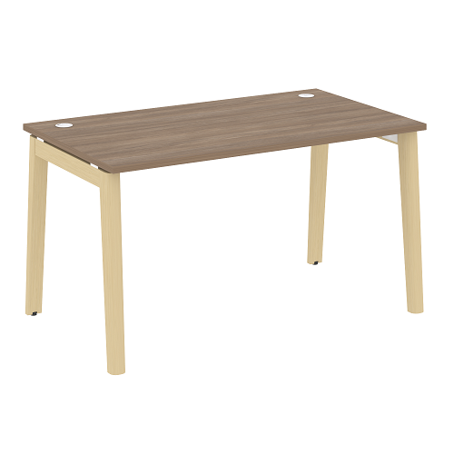 Стол рабочий с 2-мя кабель-каналами и опорами из массива дерева OW.SP-3.8 Onix Wood - фото 7