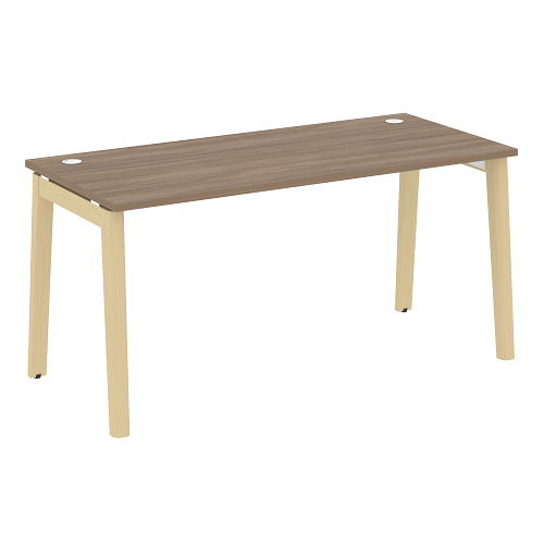 Стол рабочий с 2-мя кабель-каналами и опорами из массива дерева OW.SP-4.7 Onix Wood - фото 12