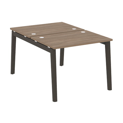 Стол рабочий на 2 рабочих места OW.D.RS-2.1.7, опоры - массив дерева Onix Wood