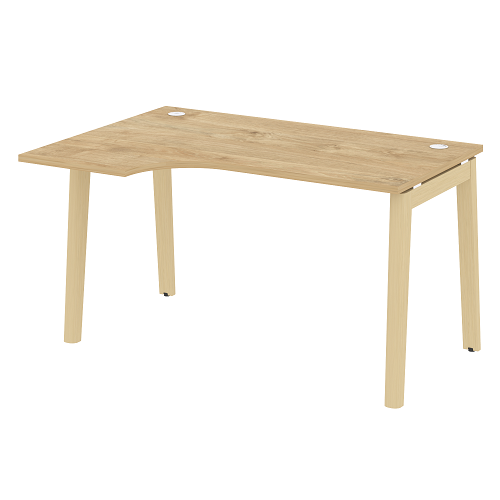 Стол рабочий эргономичный левый OW.SA-2(L), опоры - массив дерева Onix Wood - фото 10