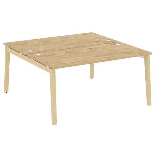 Стол рабочий на 2 рабочих места OW.D.RS-2.4.8, опоры - массив дерева Onix Wood - фото 9
