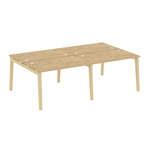 Бенч-система на 4 рабочих места OW.D.RS-4.2.7, опоры - массив дерева Onix Wood - фото 9