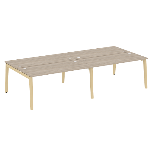 Бенч-система на 4 рабочих места OW.D.RS-4.4.7, опоры - массив дерева Onix Wood - фото 11
