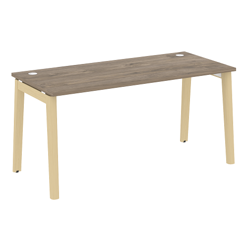 Стол рабочий с 2-мя кабель-каналами и опорами из массива дерева OW.SP-4.7 Onix Wood - фото 8