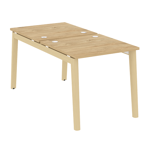 Стол рабочий на 2 рабочих места OW.D.RS-2.0.8, опоры - массив дерева Onix Wood - фото 9