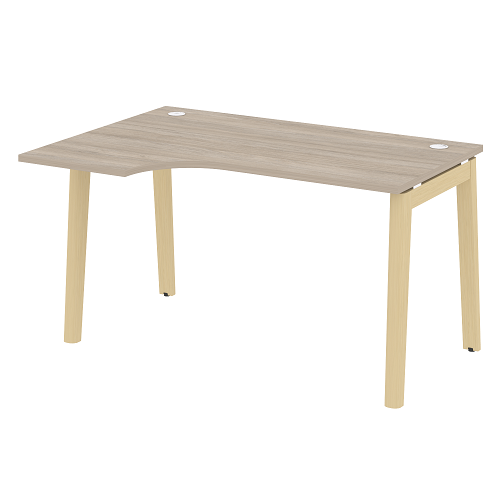 Стол рабочий эргономичный левый OW.SA-2(L), опоры - массив дерева Onix Wood - фото 9