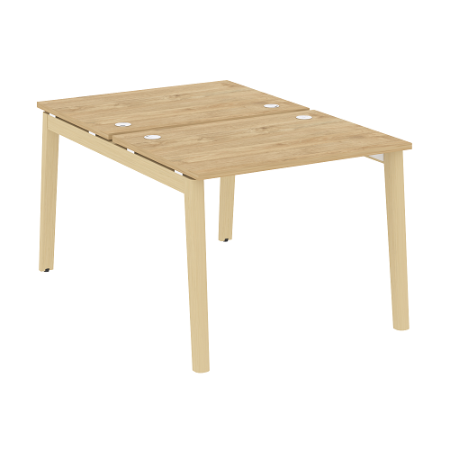 Стол рабочий на 2 рабочих места OW.D.RS-2.1.7, опоры - массив дерева Onix Wood - фото 12