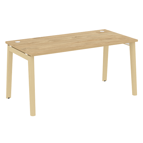 Стол рабочий с 2-мя кабель-каналами и опорами из массива дерева OW.SP-4.8 Onix Wood - фото 9