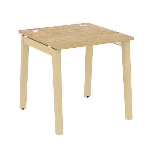 Стол рабочий с 2-мя кабель-каналами и опорами из массива дерева OW.SP-0.8 Onix Wood - фото 6