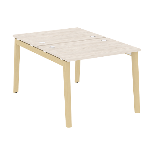 Стол рабочий на 2 рабочих места OW.D.RS-2.1.7, опоры - массив дерева Onix Wood - фото 8