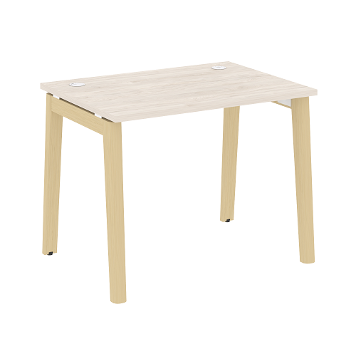 Стол рабочий с 2-мя кабель-каналами и опорами из массива дерева OW.SP-1.7 Onix Wood - фото 6