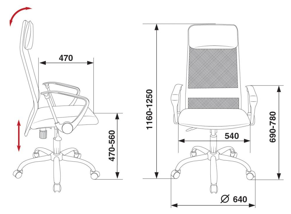 Кресло KB-6SL/B/TW-11 - фото 6