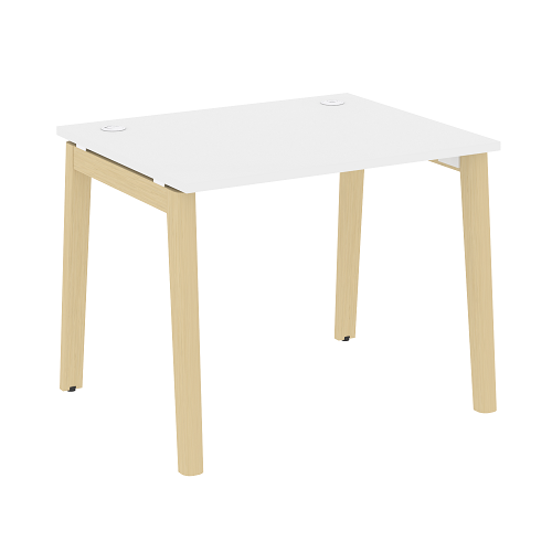 Стол рабочий с 2-мя кабель-каналами и опорами из массива дерева OW.SP-1.8 Onix Wood - фото 8