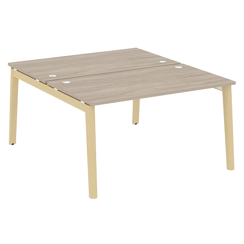 Стол рабочий на 2 рабочих места OW.D.RS-2.3.8, опоры - массив дерева Onix Wood - фото 6