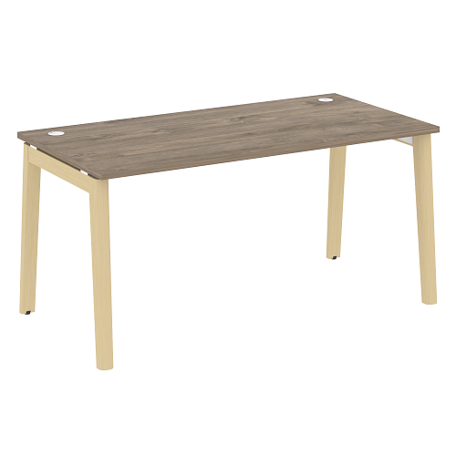 Стол рабочий с 2-мя кабель-каналами и опорами из массива дерева OW.SP-4.8 Onix Wood - фото 11