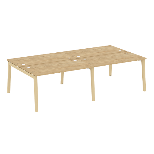 Бенч-система на 4 рабочих места OW.D.RS-4.3.7, опоры - массив дерева Onix Wood - фото 8