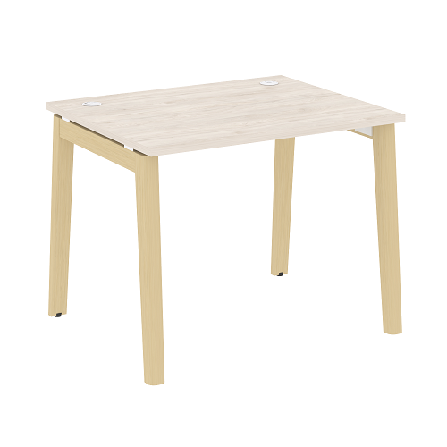 Стол рабочий с 2-мя кабель-каналами и опорами из массива дерева OW.SP-1.8 Onix Wood - фото 11