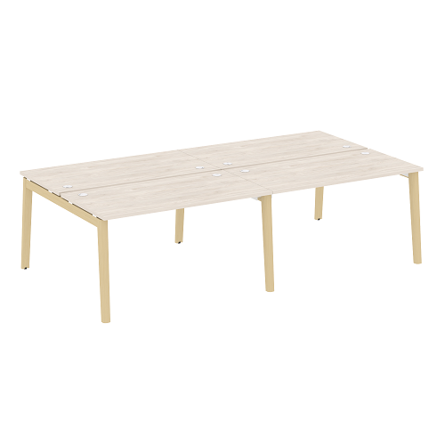 Бенч-система на 4 рабочих места OW.D.RS-4.3.7, опоры - массив дерева Onix Wood - фото 12