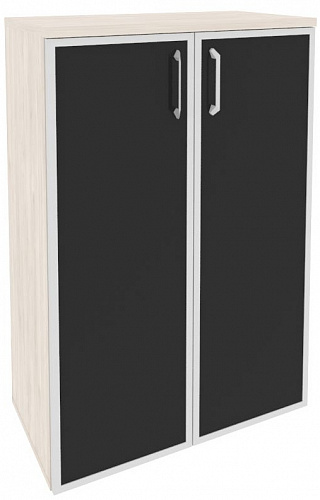 Шкаф средний широкий O.ST-2.4R white/black/mate Onix