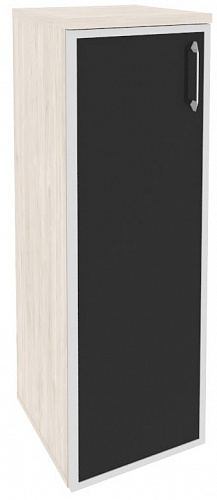 Шкаф средний узкий левый O.SU-2.4R(L) white/black/mate Onix