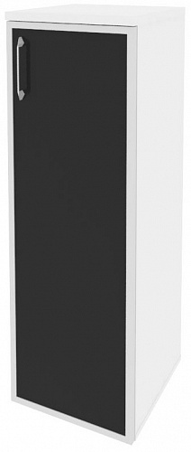 Шкаф средний узкий правый O.SU-2.4R(R) white/black/mate Onix