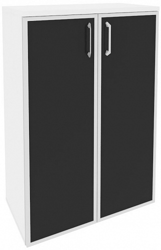 Шкаф средний широкий O.ST-2.4R white/black/mate Onix